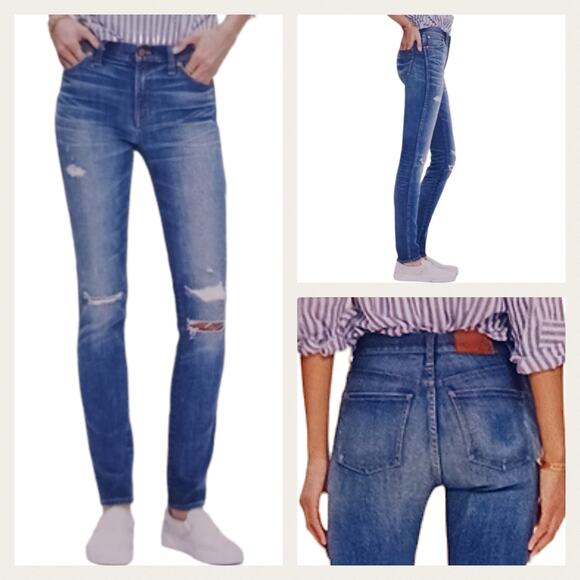 Madewell Denim - J439 Madewell High Rise Distressed Skinny 28